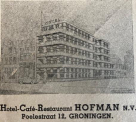 Hotel Hofman Groningen 1939
